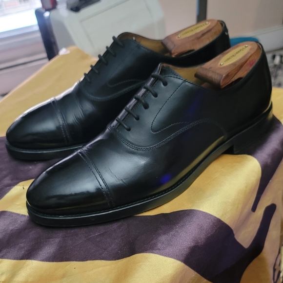 Brunello Cucinelli black cap toe oxfords - Picture 3 of 12